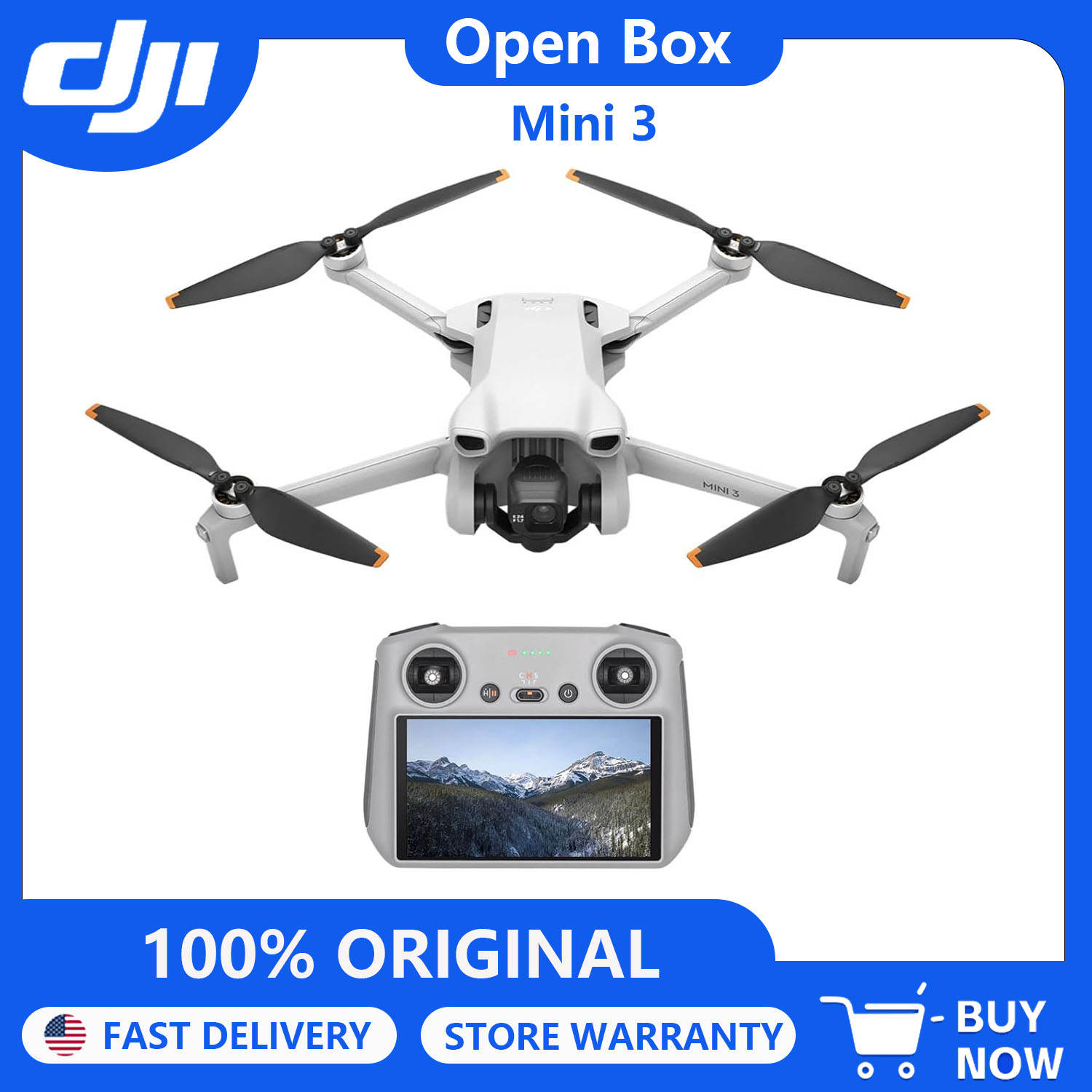 Drone Ndvi - DJI Mini 3 (DJI RC2) reconditionné,